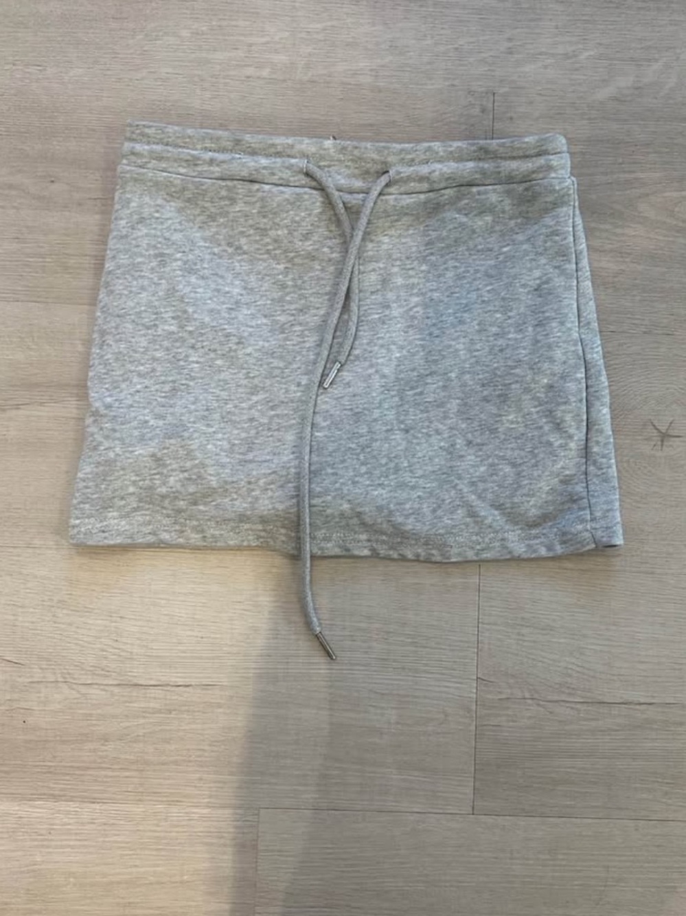 Gray Casual Mini Skirt